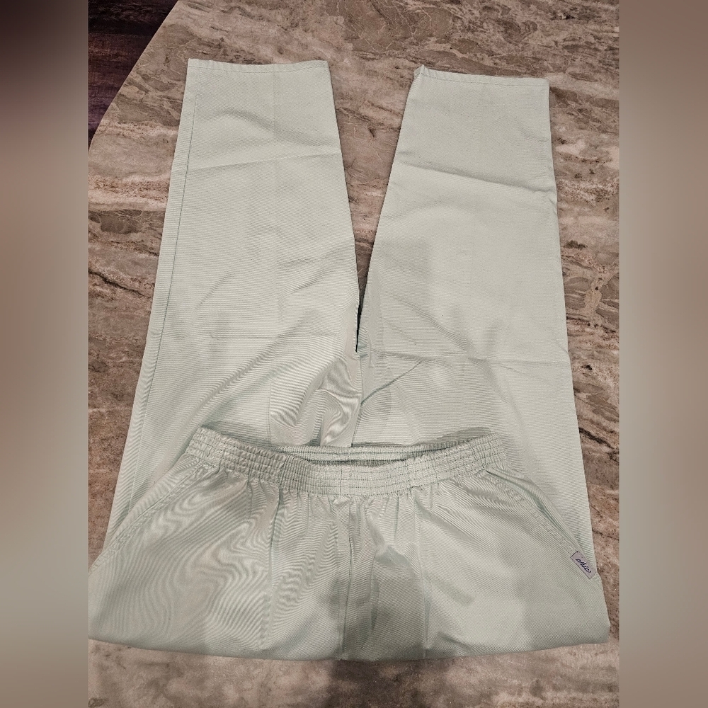 Celeste Petite Scrub Pants 18P Aqua Teal Elastic Waist Pockets Medical Uniform